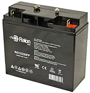 Raion Power RG12220FP 12V 22Ah Upgraded Replacement SLA Battery for Genesis NP18-12B - 1 Pack