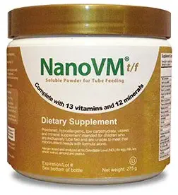 Solace Nutrition NanoVM t/f (275g) Flavorless Powdered Hypoallergenic, Carbohydrate Free Vitamin & Mineral Supplement, Designed for Tube Feedings