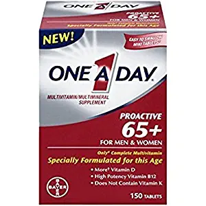 One A Day Proactive 65 Plus Multivitamins, 150 Count - Pack of 5