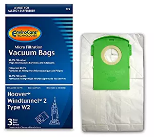 EnviroCare Replacement Micro Filtration Vacuum Bags for Hoover Type W2 WindTunnel 2 Uprights 3 Pack