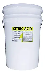 50 lb Pail of Non-GMO Organic Citric Acid Food Grade FCC/USP Anhydrous Pure Fine Granular