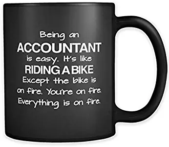 Funny Accountant Gift Accountant Mug Black Mug For CPA Accountant Coffee Mug Gift For Accountant Multitasking Ninja CPA Mugs