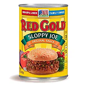 Red Gold Sloppy Joe Sauce, 15oz Can (Pack of 12)