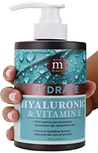 Mirth Beauty Hyaluronic Acid Cream for Face and Body. With Coconut Oil, Vitamin E, Aloe Vera, Shea Butter. Large 15oz jar with pump