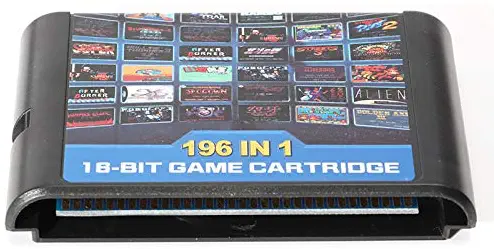 Tool Parts For SEGA Mega Drive MD Genesis 196 in 1 Multi Game Cartridge with Contra Streets of Rage Sonic Golden Axe Retro Classic Gift - CN