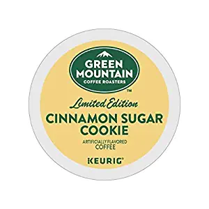 Green Mount Coffee Cinnamon Sugar Cookie Keurig Single-Serve K-Cup Pods, Light Roast Coffee, 24 Count