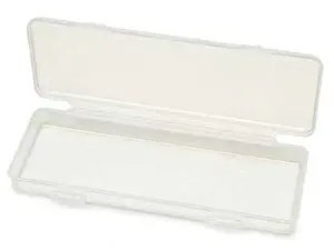 Creative Hobbies Clear Polypropylene Mini Storage Box with Hinged Lid & Snap Closure -For Pencils, Pens, Drill Bits, Office Supplies, Organization, Tool Box and more!