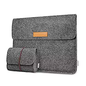 Inateck 12.3-13 Inch Laptop Sleeve Case Compatible 13 MacBook Pro 2018/2017/2016 (A1989/A1706/A1708)/2018 Macbook Air/Microsoft Surface Pro 6/5/4/3, iPad Pro 12.9" - Dark Gray