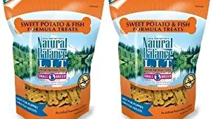 Natural Balance L.I.T. Sweet Potato and Fish Formula Dog treats, Small Breed, 16-Ounce (2 Packs 8 ounce each)