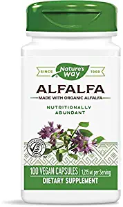 Nature's Way Alfalfa Leaves, 1,215 mg, 100 Vegetarian Capsules, Pack of 2