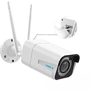 Reolink 5MP HD Wireless Security IP Camera, 2.4/5GHz Dual Band WiFi, 4X Optical Zoom, Built-in SD Card Slot, Autofocus Bullet WiFi Dome Waterproof Outdoor Indoor IR Night Vision RLC-511W