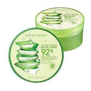 Nature Republic 3 PCS Aloe Vera Soothing Gel, 92% Soothing and Moisture, 300ml, NS17-G
