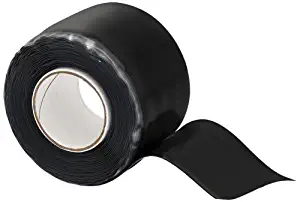 X-Treme Tape TPE-XR1510ZLB Silicone Rubber Self Fusing Tape, 1.5" x 10', Rectangular, Black