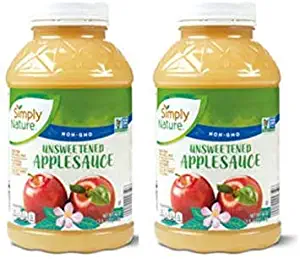 Simply Nature Non-GMO Unsweetened Applesauce - 2 Count (46 oz.)