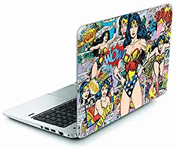 Skinit Decal Laptop Skin for Envy TouchSmart 15.6in - Officially Licensed Warner Bros Wonder Woman Comic Blast Design