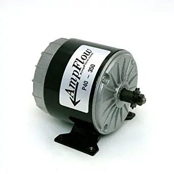 AmpFlow P40-350 Brushed Electric Motor, 350W, 12V, 24V or 36 VDC, 3500 RPM