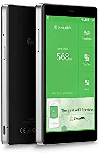 GlocalMe G4 Pro 4G LTE Mobile Hotspot, Worldwide WiFi Portable High Speed WiFi Hotspot with 1GB Global Data, No SIM-Card, Pocket MIFI,Buy US Data 12G, get 12G Free (Gray)