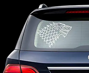 Decal Sticker-Game of Thrones Car Decal House Stark Car Decal Wolf Deca Stark Sigil GoT Winter is Coming Sticker for Custom Color-[kbms0159]