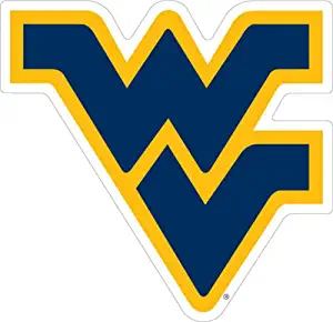 NCAA West Virginia University Stickers (4- Size) West Virginia University Decal Vinyl for car bamper, Truck, Laptop, tumblers (3 inch)