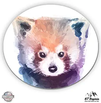 GT Graphics Red Panda Cute - Vinyl Sticker Waterproof Decal