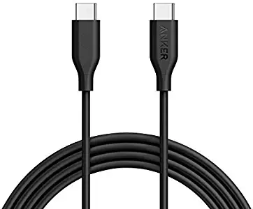 Anker Powerline USB-C to USB-C 2.0 Cable(6 ft), Power Delivery PD Charging for Apple MacBook, Huawei Matebook, iPad Pro 2018, Chromebook, Pixel, Switch, and More Type-C Devices/Laptops