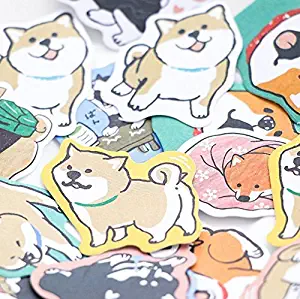 Astra Gourmet 4-Pack Super Cute Akita Dog Stickers for DIY Albums Diary Laptop Decoration Cartoon Scrapbooking Kawaii School Office Stationery Best Gift for Your Kids(120 Stickers)