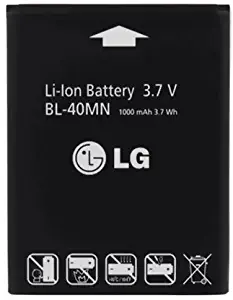 LG LG EAC61700902 BL-40MN 1000mAh Original OEM Battery for the LG Xpression C395/LN272 Rumor Reflex - Battery - Non-Retail Packaging - Black