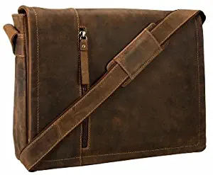 Visconti Visconti Foster 13.3 Inch Distressed Oiled Leather Laptop Messenger Bag, Tan, One Size