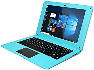 【Win10/Office 2010 】 Only 0.8KG 10.1 inch Ultra-Thin Laptop AtomX5 Z8350 Quad Core Processor 2G RAM/32GB EMMC High-spec Performance Notebook (2G+HDD Capacity 64G (Including 32G Micro SD Card), Blue)