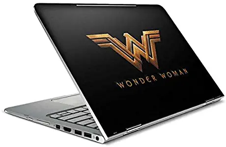 Skinit Decal Laptop Skin for Spectre x360 15.6in (2-in-1) - Officially Licensed Warner Bros Wonder Woman Gold Logo Design