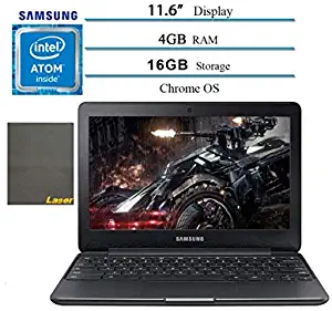 2020 Samsung Chromebook 3 11.6” Laptop Computer for Business Student, Intel Atom X5 up to 2.0GHz, 4GB RAM, 16GB eMMC Storage, up to 11 Hrs Battery Life, 802.11ac WiFi, HDMI, Chrome OS, Laser Mouse Pad