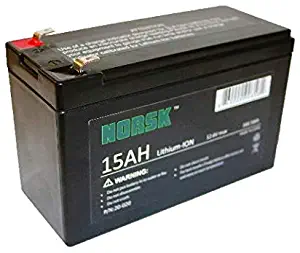 12 Volt Rechargeable Lithium Ion Battery - 12V 15Ah - by NORSK