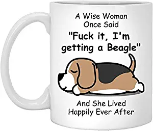 Beagle Gifts, Beagle Mom Mug, Beagle Mug, Beagle Lover, Beagle Mama, A Wise Woman Once Said, A Wise Woman Mug, Sarcastic Mug Sarcastic Women