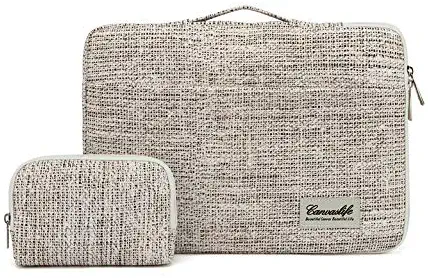 Canvaslife 360° Protective 13 inch-13.5 inch Waterproof Laptop Case Bag Sleeve with Handle for 13.3" MacBook Air | 13" MacBook Pro Retina and 13.3 inch 13.5 inch Laptop(Linen Style)
