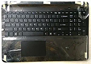 EJTONG New for Sony vaio Fit SVF152 SVF153 SVF154 SVF152 SVF152C29M SVF152C29L Laptop US Backlit Keyboard plamrest Cover touchpad Black