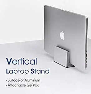 JACKCUBE Design Vertical Laptop Stand – Tablet Holder Monitor Station for Office Desk Accessories, Desktop Holder for MacBook, Surface, Dell, Samsung(4.3W x 3.5H x 2H inches) -MK477A