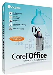 Corel Office 5 | Word Processor, Spreadsheets, Presentations, Cloud Support & Sharing | 3 User License [PC Disc]