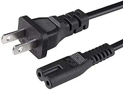 NiceTQ Replacement US 2Prong AC Power Cord Cable For HP OfficeJet Pro 6978 8710 8720 Wireless All-in-One Photo Printer