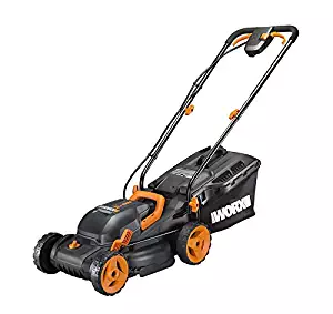 Worx WG779 40V (4.0AH) Cordless 14" Lawn Mower with Mulching Capabilities and Intellicut, Dual Charger, 2 Batteries