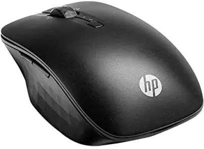 HP Wireless Travel Mouse Black - Bluetooth Connectivity - Control two PCs from ONE Mouse - Customize 4 programmable buttons - Up to 24 Months battery life w/ 2 Batteries - Slide across practically any